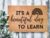 Door Mat Classroom Doormat, Welcome Mat, Teacher It’s A Beautiful Day to Learn Rainbow Décor Elementary Outdoor Doormat 18×30 Inch