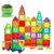 Dopyye Magnetic Building Tiles for Kids, 100 PCS Magnetic Blocks with Storage Bag, Magnet Tiles STEM Educational Stacking Toys Gift for Toddler Ages 3 4 5 6 7 8 9