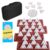 Doreimi Melamine Premium Travel Triangle Domino Game Set with 4 Holders, Includes 56 Triangular Domino Tiles and Brass Spinner, Classic Family Strategy Board Game for Kids and Adults