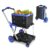 Double-Decker Folding Cart, 200 LBS Utility Shopping Trolley