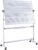 Double-Sided Magnetic Dry Erase Music Staff Whiteboard on Wheels – Portable Mobile Board for School Musicians, Music Classroom, Home Practice & Theory Lessons
