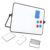 Double-Sided Whiteboard 16″ X12, Portable Writing Board with Aluminum Frame for Travel