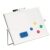 Double-Sided White Board with Stand,16″ X 12″Magnetic Dry Erase Board with 360° Rotating Stand,Small Desktop Easel for Home Office School
