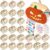 DoubleFill 24 Sets Halloween Painting Pumpkin Crafts Kits for Kids DIY Wooden Pumpkin Crafts Coloring Fall Art for Girls Supplies Party Favors School Classroom Activities