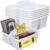 DoubleFill 6 Pack Classroom Caddy Organizer with Writable Labels, Teacher Supply Caddies for Tables, 3 Compartment Plastic Desk Organizer with Handle, 12 Bow Label, 6 Crayon Sticker for School Supply