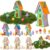 DoubleFill Fairy House Kit, Wood Craft, 6 Sets, Princess Castle Style