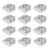 Double Hole Metal Pencil Sharpener 2-in-1 for School Office, 12 Pack