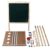 Double Sided Kids Art Easel Wooden Whiteboard and Chalkboard Magnetic Drawing Board for Children and Students