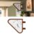 Double Sided Wall Clock Triangle Mid Century Side Mount，Seiko Marine Style