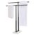 Double T-Shaped Floor Standing Towel Rack with Marble Base