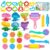 Dough Tools Set, 34 Pcs Dough and Clay Accessories with Stamp, Cutters, Dino Maker, Animals Molds, Rolling Pins, Modeling Clay Play Tools Kit for Boys Girls