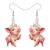 DOWAY Whimsical Pig Dangle Earrings Cute Farm Animal Lovers Gifts for Women,Acrylic Silly Piggy Charms Fun Christmas Jewelry Weird Stuff Unique Gift for Farmers (Light Pink)