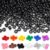 Dowsabel Black Pony Beads Bulk 1200 Pcs 6x9mm
