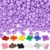 Dowsabel Purple Pony Beads Bulk 1000 Pcs 6x9mm, Large Hole Kandi Hair Beads for Braids Bracelets, DIY Friendship Bracelets Necklaces Jewelry Making Crafts and Gifts