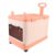 Dpofirs Collapsible Toy Chest with Wheels | Durable Kids Storage Box with Pull Handle for Books and Toys, Pink Orange (Orange Pink)