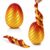 Dragon Egg Fidget Toy, 3D Printed Articulated Dragon with Egg, Surprise Mystery Toy for Adults(Red-Gold)