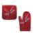 Dragonfly on Red Background Oven Mitts and Pot Holders Sets