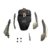 DragonWar – Warlord – Braided Wired Gaming Mouse (2 m) RGB Backlit – Black & Silver – USB 3.0/2.0 with 8 Programmable Buttons – Easy Aim Function – Blue Sensor (800/1600/2400/4000) + Bonus; Two