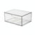 Drawer Organizer Box, Clear Acrylic Storage Container for Office Desk and Vanity, Stackable Cosmetic and Jewelry Caddy