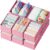 Drawer Organizer Set of 12 Pink – Nursery, Bedroom, Closet Organizer & Storage