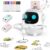 Drawing Robot for Kids, 200 Cards Voice Interactive Educational Toy for 3 4 5 6 7 8 Year Old Boys and Girls. Montessori Painting Learning Robot with Music, Party Birthday Gifts