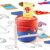 Drawing Robot for Kids, 200 Patterns, Voice Learning Toy, Red & Blue