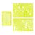 Drawing Template Ruler Professional Marking Ruler Portable Graphic Design Reading Tool Lightweight PP Material Suitable for Student