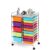 DREAMADE Rolling Cart with 15 Drawers, Rolling Drawer Organizer Cart w/Lockable Wheels, Removable & 2-Sized Storage Drawers, Art Cart for School Home Art Supplies Crafts File Scrapbook (Multi-color)