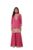 DREAMANGEL FASHION Women Polyester Printed Traditional Wear Kurta Plazzo Set with Dupatta (X-Large, Rni Pink)