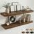 Dreamland 47.2″ Floating Shelves for Wall, 12inch Deep Wall Shelf, Set of 2