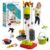 Dreamon Toddler Cleaning Set – 14Pcs Kids Cleaning Toy Set with 2-in-1 Kids Vacuum that Really Works, Pretend Home Cleaning Play Set for Toddler Age 3-7, Christmas Birthday Gift for Girls Boys（Red）