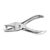 D.RECT Single Hole Punch 6 mm – Silver Hole Punch, 1-Fold Hole Punch – Paper Punch, Office Hole Punch – Heavy Duty Hole Punch as Desk Accessory Ideal Hole Punch for Folders | 8 Sheets