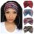 DRESHOW 4 Pack Turban Headbands for Women Wide Vintage Head Wraps Knotted Cute Hair Band Accessories