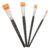DRESSOOS 4pcs Serrated Comb Paint Brush Set with Wood and Plastic Handles, Multi-Functional Compatibility for Acrylic and Oil Painting, Lessens Hand Strain, for Beginners and Professional