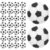 DRESSOOS Soccer Ball Cute Flexible Holder Pvc Pen Clip 30pcs for Notebook