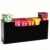 Drink Mix Water Packet Organizer Holder 6 Slot Kitchen Pantry Acrylic Black