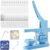 Drmoxin 50x50mm Fridge Magnets Cutter, Square Badge Maker Machine Button Press Machine, DIY Photo Magnet Making Machine with 100 Pieces of Consumables, for Decorating Refrigerators and Any Place