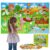 Dr.Rapeti 43×28 inch Felt Story Board Set, 41Pcs Animals Flannel Board