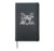 Drum Set Line Art Musician Hardcover Journal, Black