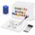 Dry Erase Boards, 6 Pack 9”x12” Magnetic Double Sided Portable Personal Small Whiteboards with Lines, Include 6 Markers, 6 Erasers, 6 X 52 Foam Letters for Kids, Students, Teachers Classroom School