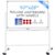 Dry Erase Board with Stand – 40×28 Inches Double-Sided Mobile Standing Whiteboard on Wheels, Rolling White Board for Home Classroom Office School, Magnetic Whiteboard Easel for Meeting, Training