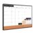 Dry Erase Calendar with Cork Board for Wall | 24″x18″ Whiteboard Calendar with Aluminium Alloy Frame, Magnetic Monthly Wall Calendar for School Home Office Planner Memo