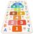 DS BATH Hopscotch Rug for Kids Washable Hop Count ABC Educational Play Mat