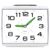 DTKID Large Alarm Clock for Bedside, Silent Non-Ticking Analog Clock with Night Light, Battery Powered, Gradually Increasing Alarm for Heavy Sleepers, Seniors