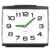 DTKID Large Alarm Clock for Bedside, Silent Non-Ticking Analog Clock with Night Light, Battery Powered, Gradually Increasing Alarm for Heavy Sleepers, Seniors