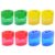Dual Hole Pencil Sharpener 4 Pack,Manual Hand Sharpeners Clear Shavings Box
