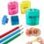 Dual Hole Pencil Sharpener 4 Pcs Handheld Makeup Lip Liner Tool，A3