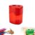 Dual Hole Pencil Sharpener,Portable Sharpener with Lid for Adults (B-Red)