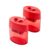 Dual Hole Pencil Sharpener with Lip, Portable Sharpener for Standard & Thick Pencils (Red (2 Pack))