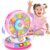 Duchong Learning Toy for 1 2 3 Year Old Girls, Spin and Sing Alphabet Zoo with Sounds, Interactive Educational Toys for Toddlers 1-3, Christmas 1st Birthday Gifts for Baby Girls Boys 9-12-18 Months